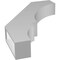 Ekena Millwork 3 1/2-in. W x 18-in. D x 26-in. H Balboa Architectural Grade PVC Knee Brace BRCP035X18X26BOA - alternate 3